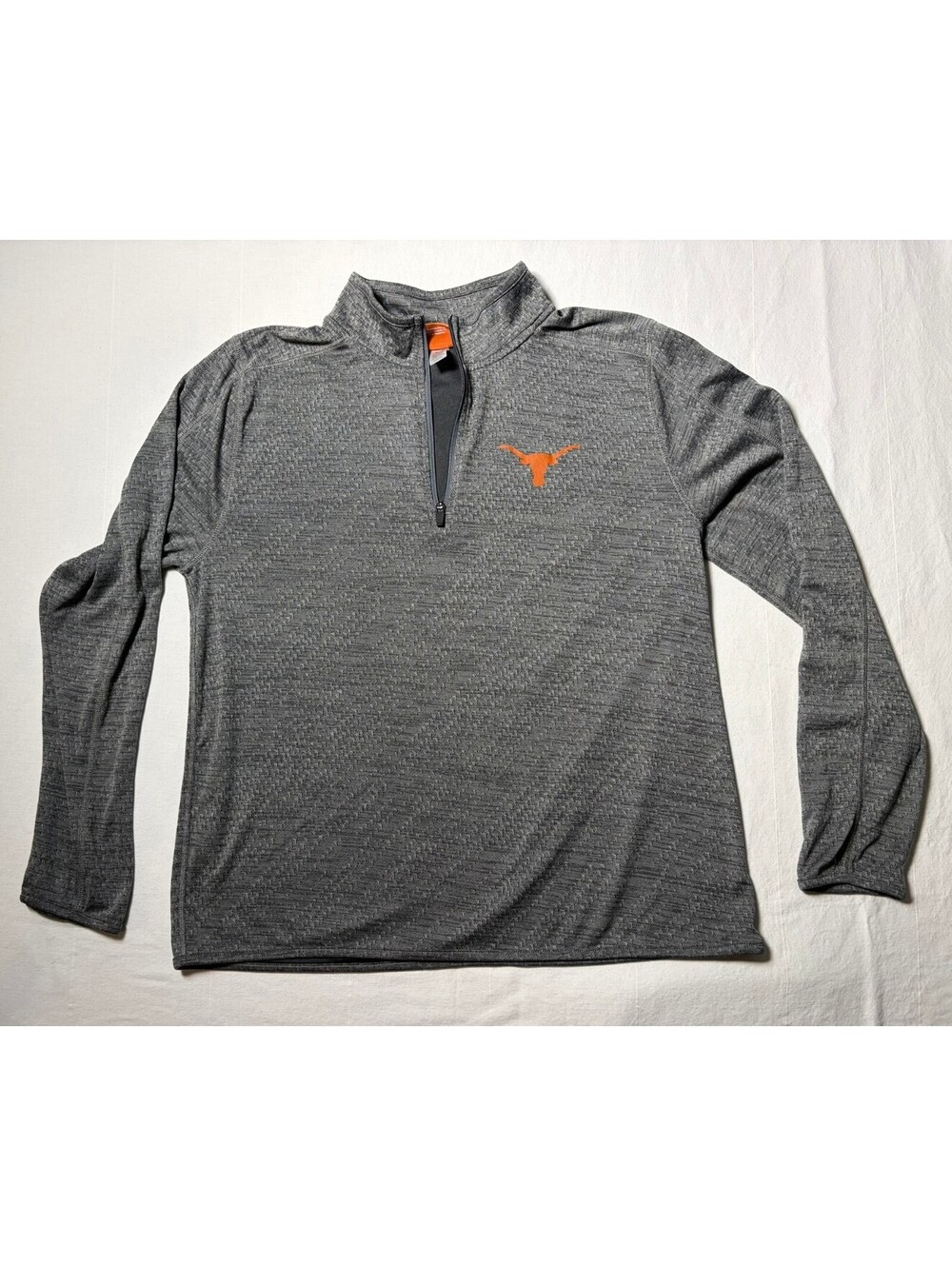 Texas Longhorns Gray Quarter-Zip Pullover